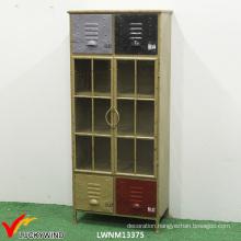 Vintage Handmade Metal Cabinets for Storage Display